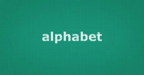 ALPHABET text on board 库存插图