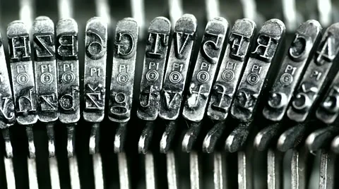 Alphabet Of The Typewriter Stock Footage 45884706