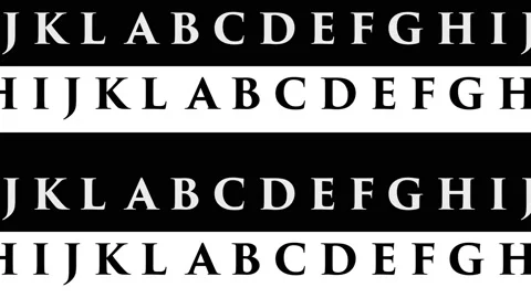 Alphabet Typography Design Stock Footage 169207460