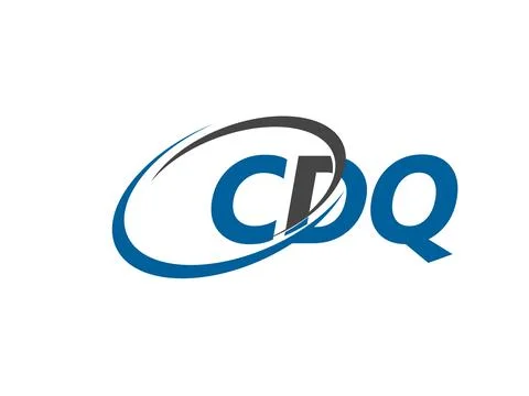 Alphabet typography for logo design, vector illustration, letters cdq Stock Illustration