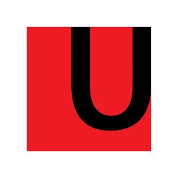 Alphabet U letter logo vector design Illustrazione stock