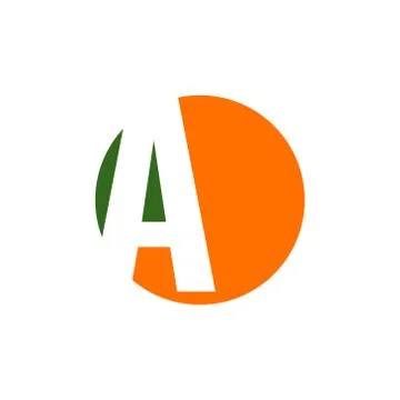 A alphabet vector design template illustration Stock Illustration