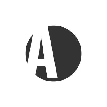 A alphabet vector design template illustration Stock Illustration