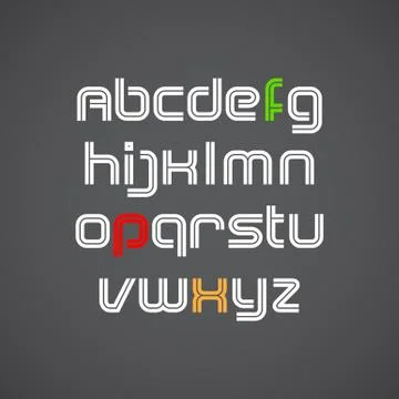 Alphabet. vector font Stock Illustration