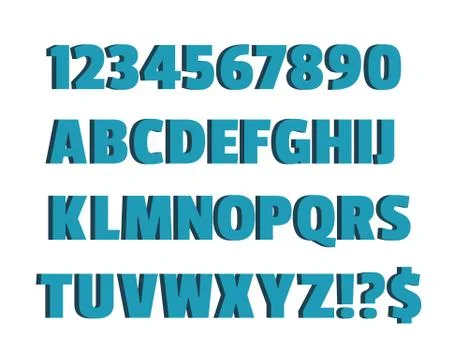 Alphabet vector illustration Stock Illustration