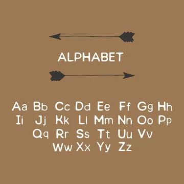 Alphabet vector illustration. Stock Illustration