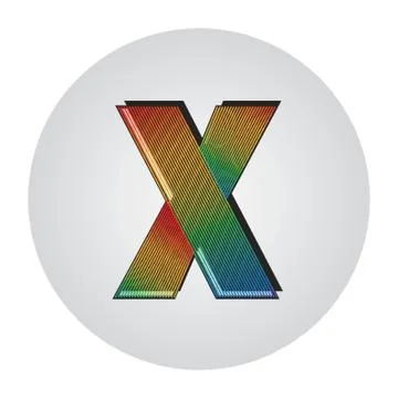 Alphabet X Stock Illustration
