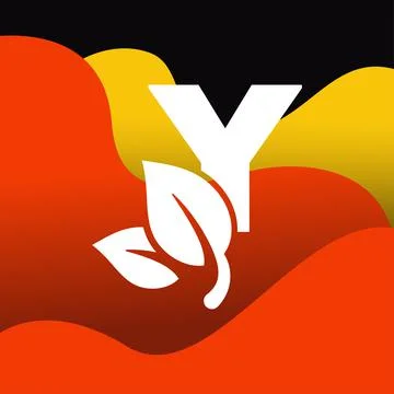 Alphabet Y Leaf Logo Stock Illustration
