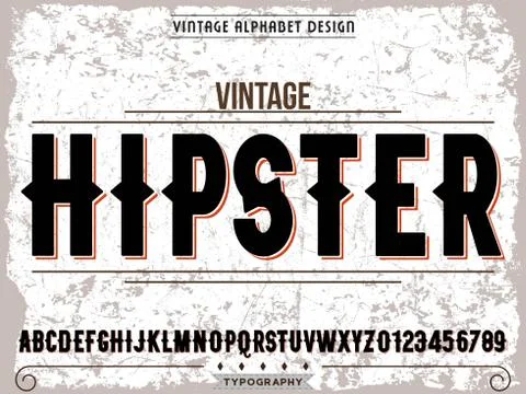 Alphabet,font,typography,absract and modern vector design lettering, typeface Stock Illustration