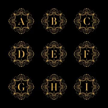 AlphabetGold Stock Illustration
