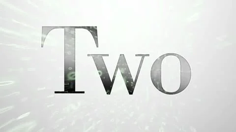 Alphabetic countdown 4 Stock Footage 8954554