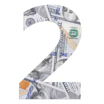 Alphabetic number two. Stock Photos