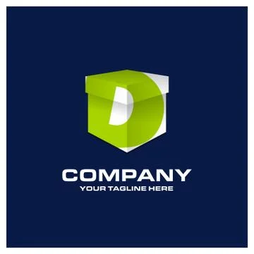 Alphabetical logo design with creative typography vector Stock Illustration