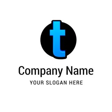 Alphabetical logo design with creative typography vector Stock Illustration
