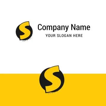 Alphabetical logo design with creative typography vector Stock Illustration