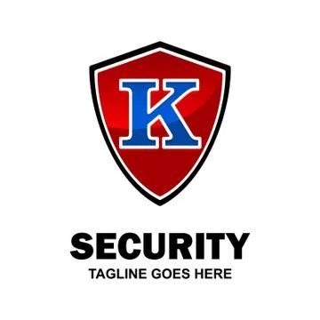 Alphabetical logo of security compnay and typography vector 库存插图