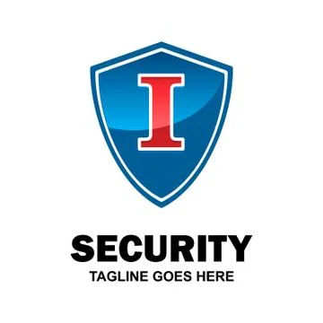 Alphabetical logo of security compnay and typography vector イラスト素材