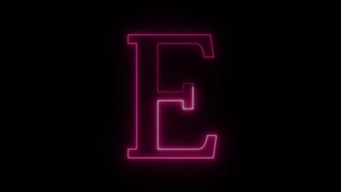 Alphabets neon animation Stock Footage 263635851