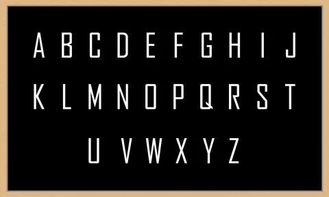 Alphabets-A to Z Stock Illustration
