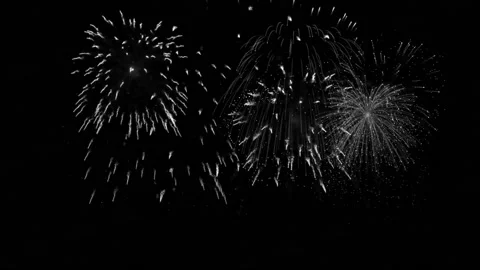 Alpha.Fireworks.Holydays. Stock Footage 99241367