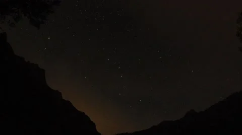 Alpi, star trails timelapse in a summer night Stock Footage 64621706