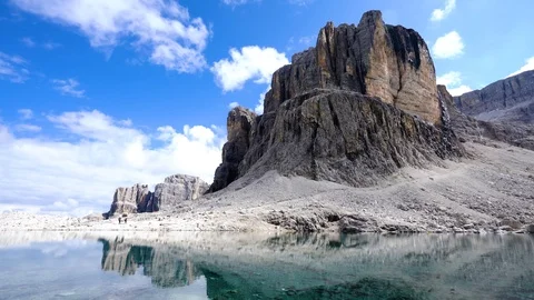 Alpin lake reflections Stock Footage 97722536