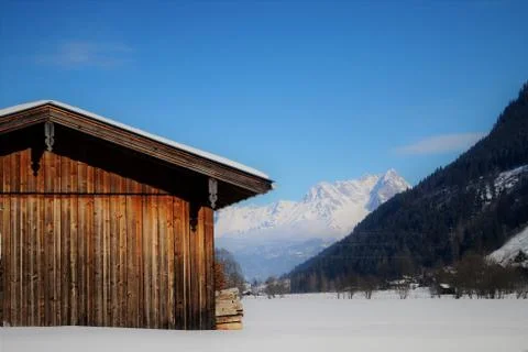 Alpine Barn Stock Photos