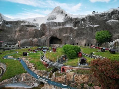 Alpine Barns 스톡 사진