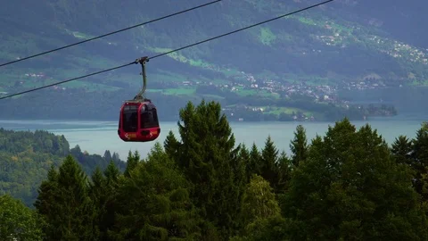 Awana Skyway cable car is a gondola lift, Stock Video