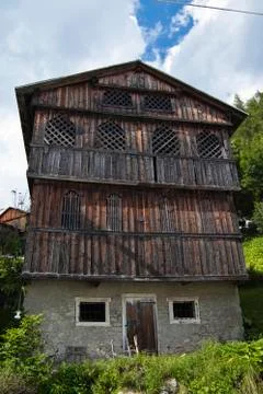 Alpine chalet Stock Photos