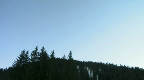 Alpine chalet tilt Stock Footage 303346