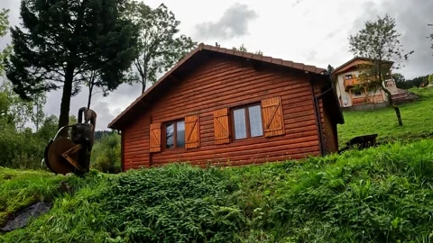 Alpine Chalets Stock Footage 220472163