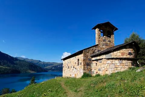 Alpine chapel Stock Photos