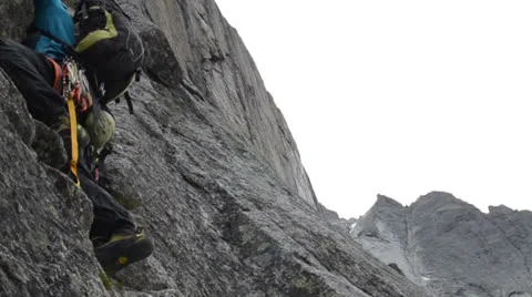 Alpine climbing chamonix 2 스톡 동영상 24752377