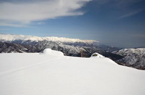 Alpine cloudscape Foto stock