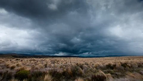 Alpine Desert Storm Foto stock