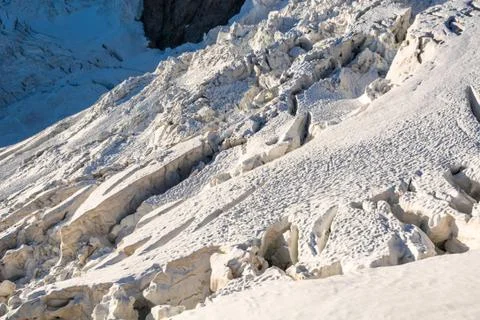 Alpine glacier. Stock Photos