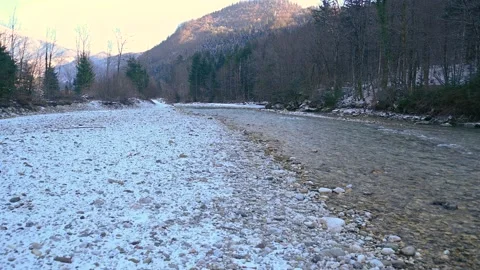 Alpine Kokra river flowing in pristine nature in Slovenia Stock Footage 146639224