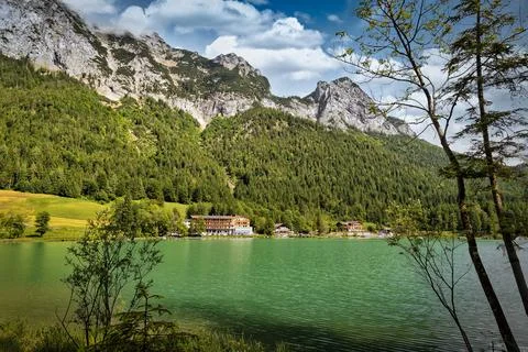 Alpine Lake Mountains Stock Photos