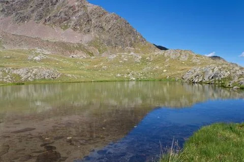 Alpine lake 스톡 사진