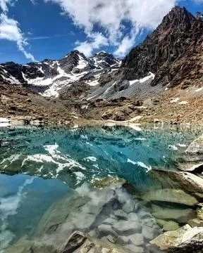 Alpine lake Stock Photos