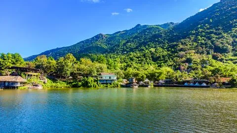 Alpine lake. Foto stock