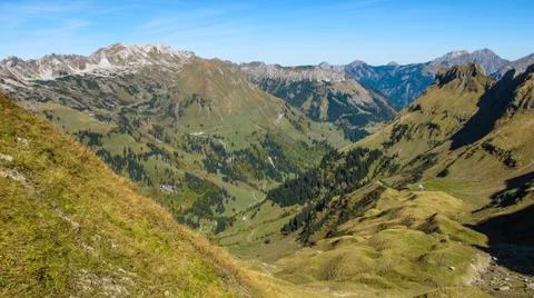 Alpine landscape close to oberstdorf Stock Photos