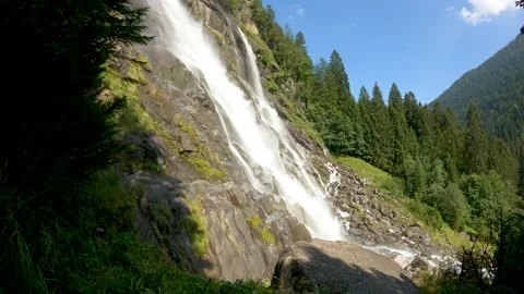 Alpine landscape on Nardis Waterfalls Stock Footage 167576156