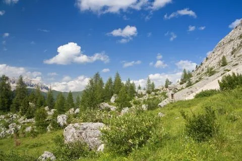 Alpine landscape Stock Photos