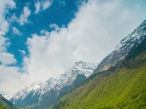 Alpine landscape from Switzerland Stock Footage 80316894