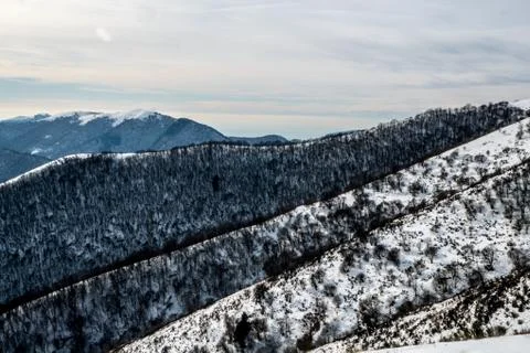 Alpine landscape in winter Stock Photos