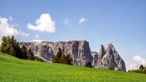 Alpine Meadow in Italy (Timelapse) Stock Footage 244742449