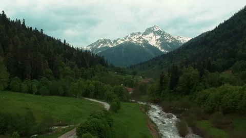 Alpine meadows on the mountains Video stock 91520813