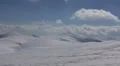 Alpine Mountain Landscape High Altitude Cold Weather White Background Scenery HD Footage